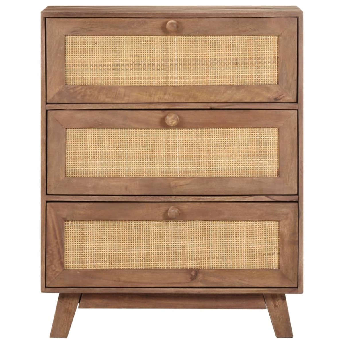 vidaXL Ντουλάπι 61 x 35 x 76 εκ. από Μασίφ Ξύλο Μάνγκο