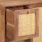 vidaXL Ντουλάπι 60 x 35 x 75 εκ. από Μασίφ Ξύλο Μάνγκο
