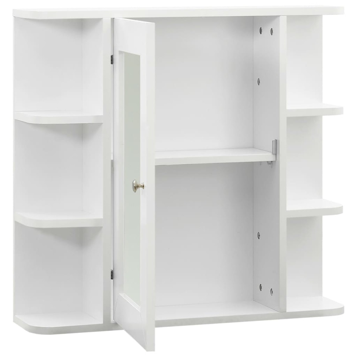 vidaXL Καθρέφτης Μπάνιου με Ντουλάπι Λευκό 66 x 17 x 63 εκ. από MDF