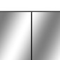 vidaXL Καθρέφτης Μπάνιου με Ντουλάπι / LED Μαύρο 80 x 15 x 60 εκ. MDF