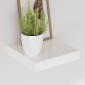 vidaXL Ράφι Τοίχου Γυαλιστερό Γκρι 23x23,5x3,8 εκ. MDF
