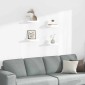 vidaXL Ράφια Τοίχου Γυαλιστερά Άσπρα 4 Τεμάχια 23x23,5x3,8 εκ. MDF