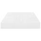 vidaXL Ράφι Τοίχου Γυαλιστερό Άσπρο 40x23x3,8 εκ. MDF