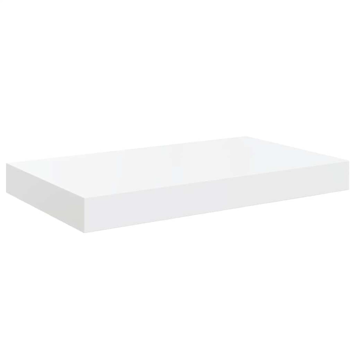 vidaXL Ράφια Τοίχου Γυαλιστερά Άσπρα 2 Τεμάχια 40x23x3,8 εκ. MDF