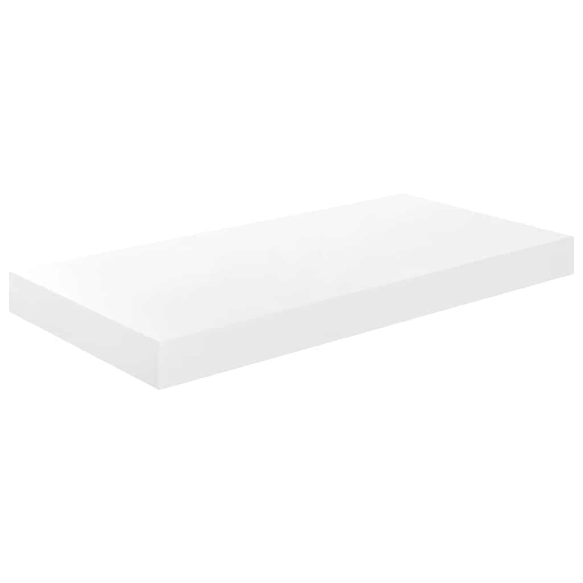 vidaXL Ράφι Τοίχου Γυαλιστερό Άσπρο 50x23x3,8 εκ. MDF