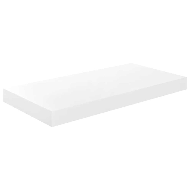 vidaXL Ράφι Τοίχου Γυαλιστερό Άσπρο 50x23,5x3,8 εκ. MDF