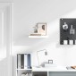 vidaXL Ράφι Τοίχου Γυαλιστερό Άσπρο 50x23x3,8 εκ. MDF