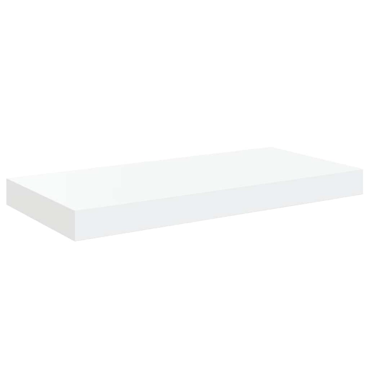 vidaXL Ράφια Τοίχου Γυαλιστερά Άσπρα 2 Τεμάχια 50x23x3,8 εκ. MDF