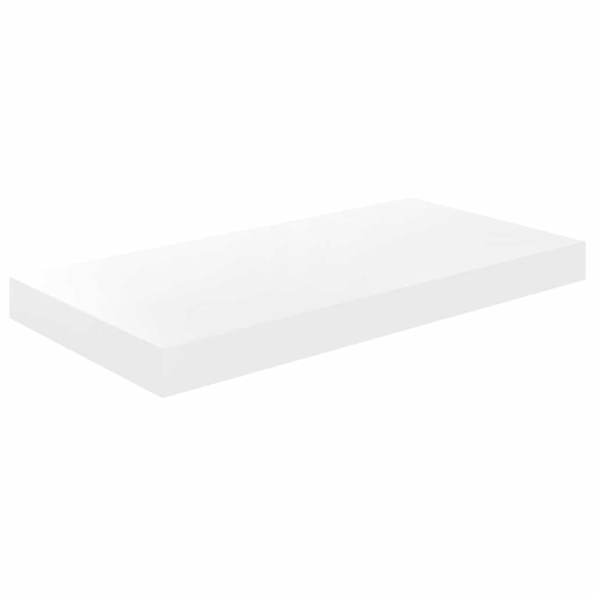 vidaXL Ράφια Τοίχου Γυαλιστερά Άσπρα 4 Τεμάχια 50x23x3,8 εκ. MDF