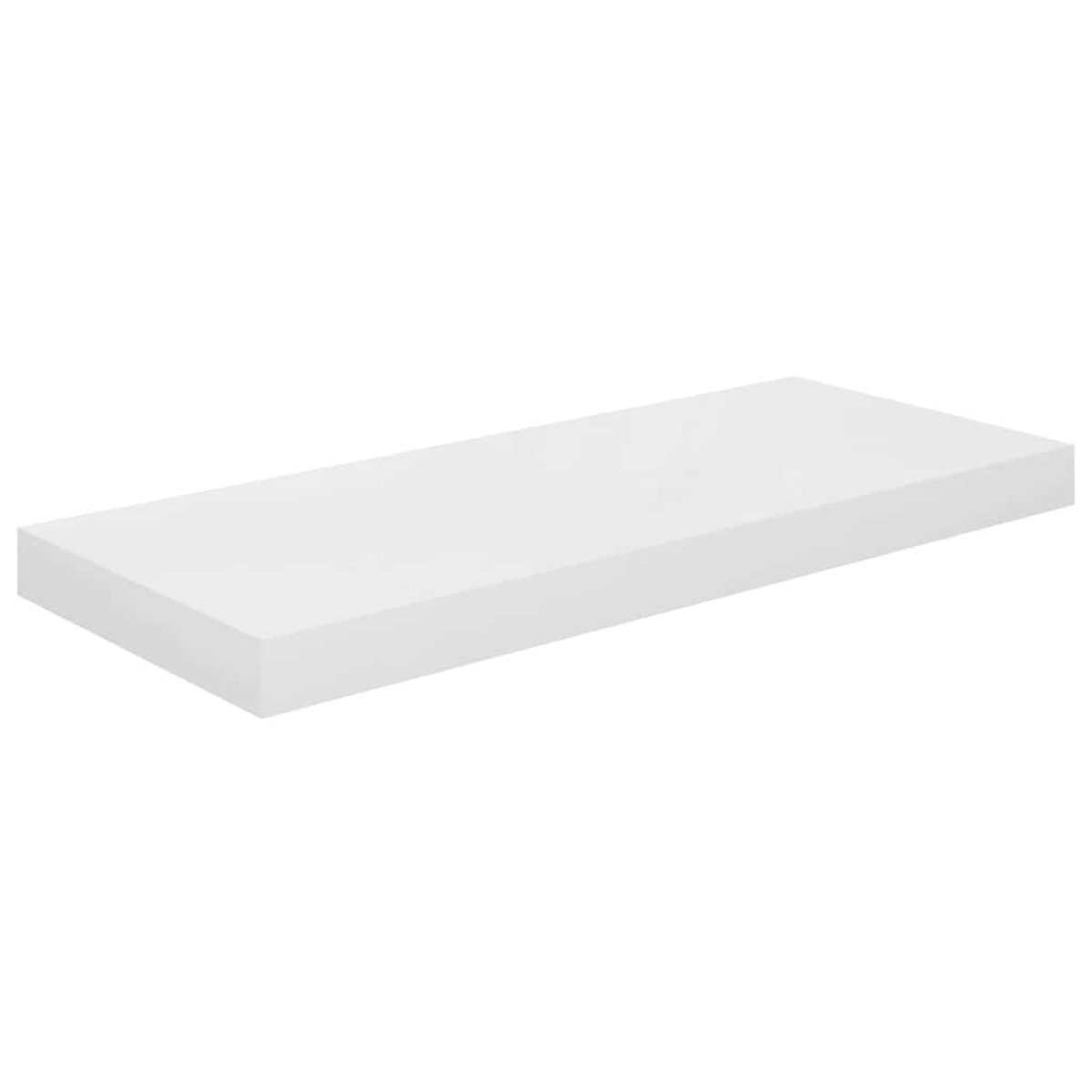 vidaXL Ράφι Τοίχου Γυαλιστερό Άσπρο 60x23,5x3,8 εκ. MDF