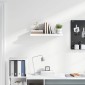 vidaXL Ράφι Τοίχου Γυαλιστερό Άσπρο 60x23,5x3,8 εκ. MDF