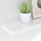 vidaXL Ράφι Τοίχου Γυαλιστερό Άσπρο 60x23,5x3,8 εκ. MDF