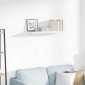 vidaXL Ράφι Τοίχου Γυαλιστερό Άσπρο 80x23,5x3,8 εκ. MDF