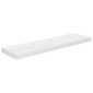 vidaXL Ράφι Τοίχου Γυαλιστερό Άσπρο 90x23,5x3,8 εκ. MDF
