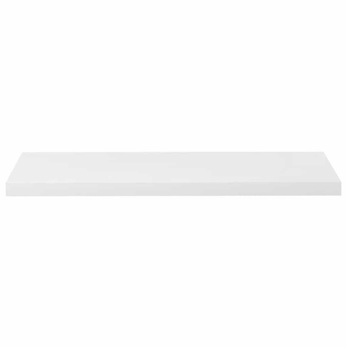vidaXL Ράφι Τοίχου Γυαλιστερό Άσπρο 90x23,5x3,8 εκ. MDF