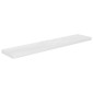 vidaXL Ράφι Τοίχου Γυαλιστερό Άσπρο 120x23,5x3,8 εκ. MDF