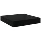 vidaXL Ράφι Τοίχου Γυαλιστερό Μαύρο 23x23,5x3,8 εκ. MDF
