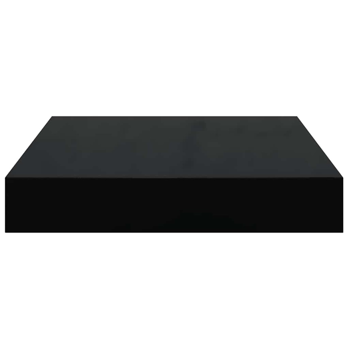 vidaXL Ράφι Τοίχου Γυαλιστερό Μαύρο 23x23,5x3,8 εκ. MDF