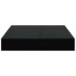 vidaXL Ράφι Τοίχου Γυαλιστερό Μαύρο 23x23,5x3,8 εκ. MDF
