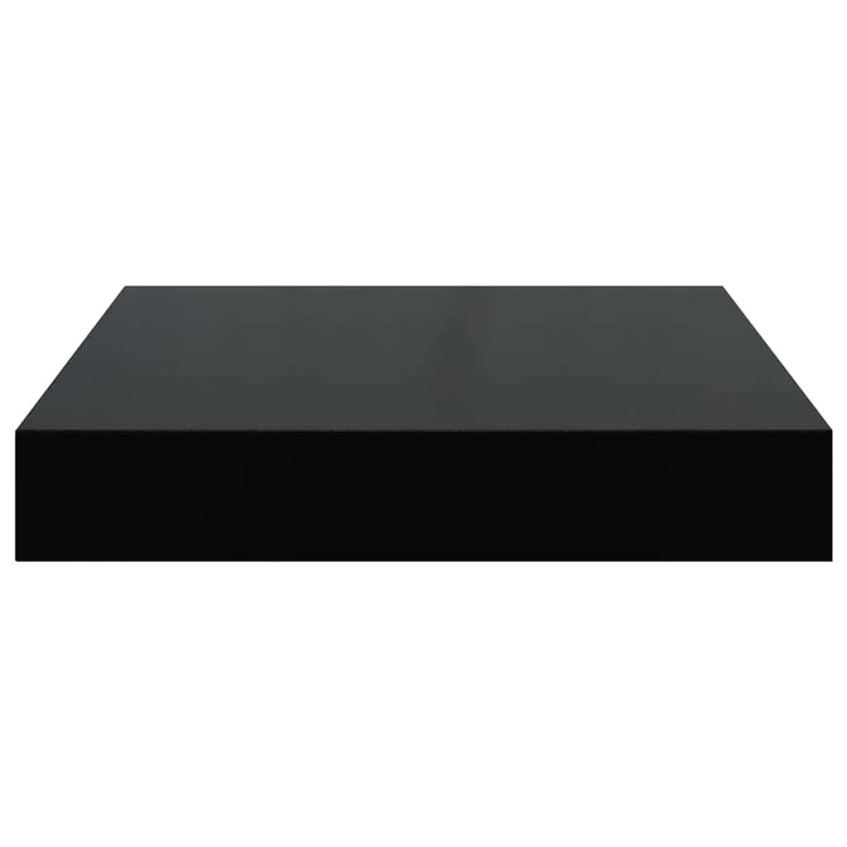 vidaXL Ράφι Τοίχου Γυαλιστερό Μαύρο 23x23,5x3,8 εκ. MDF