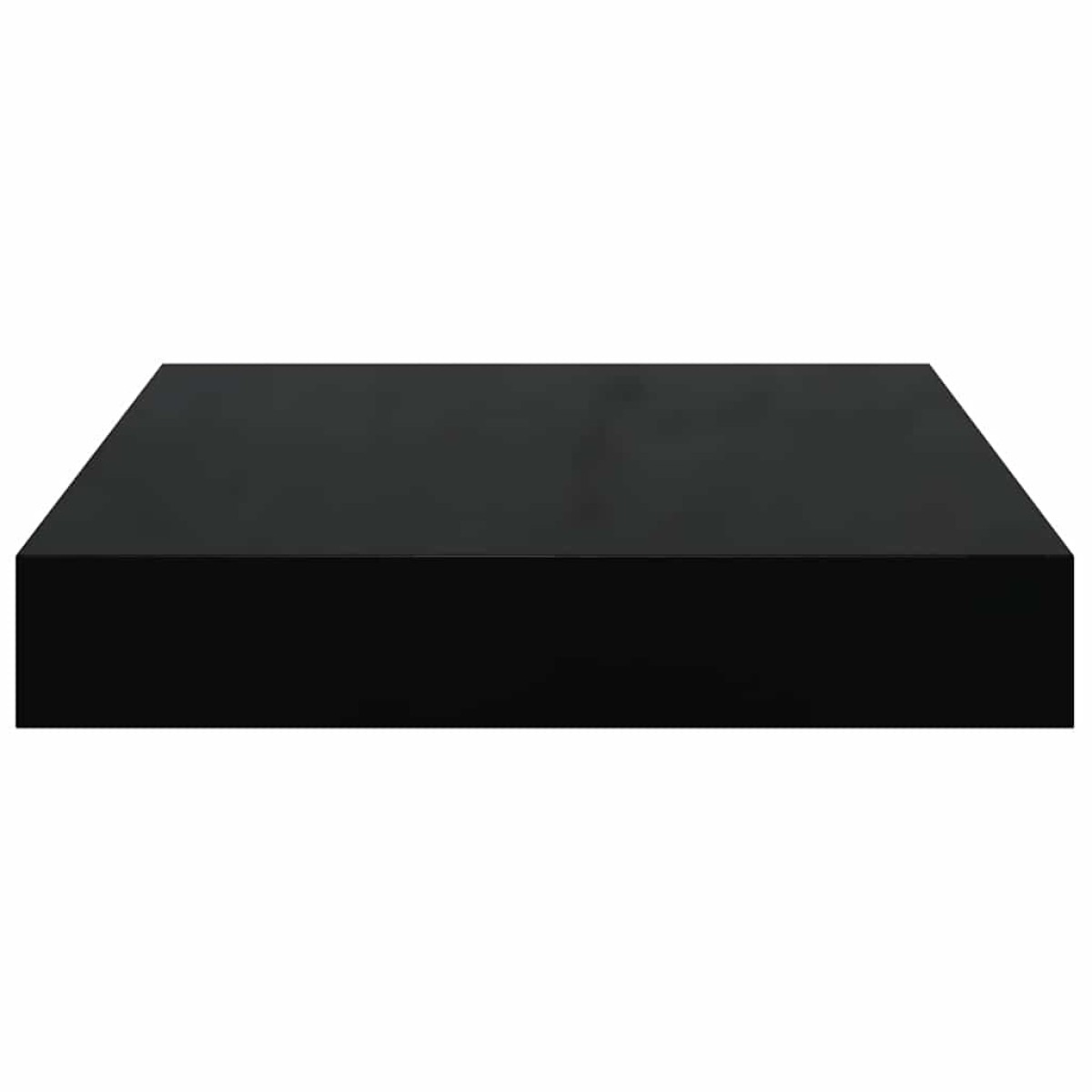 vidaXL Ράφια Τοίχου Γυαλιστερά Μαύρα 4 Τεμάχια 23x23,5x3,8 εκ. MDF