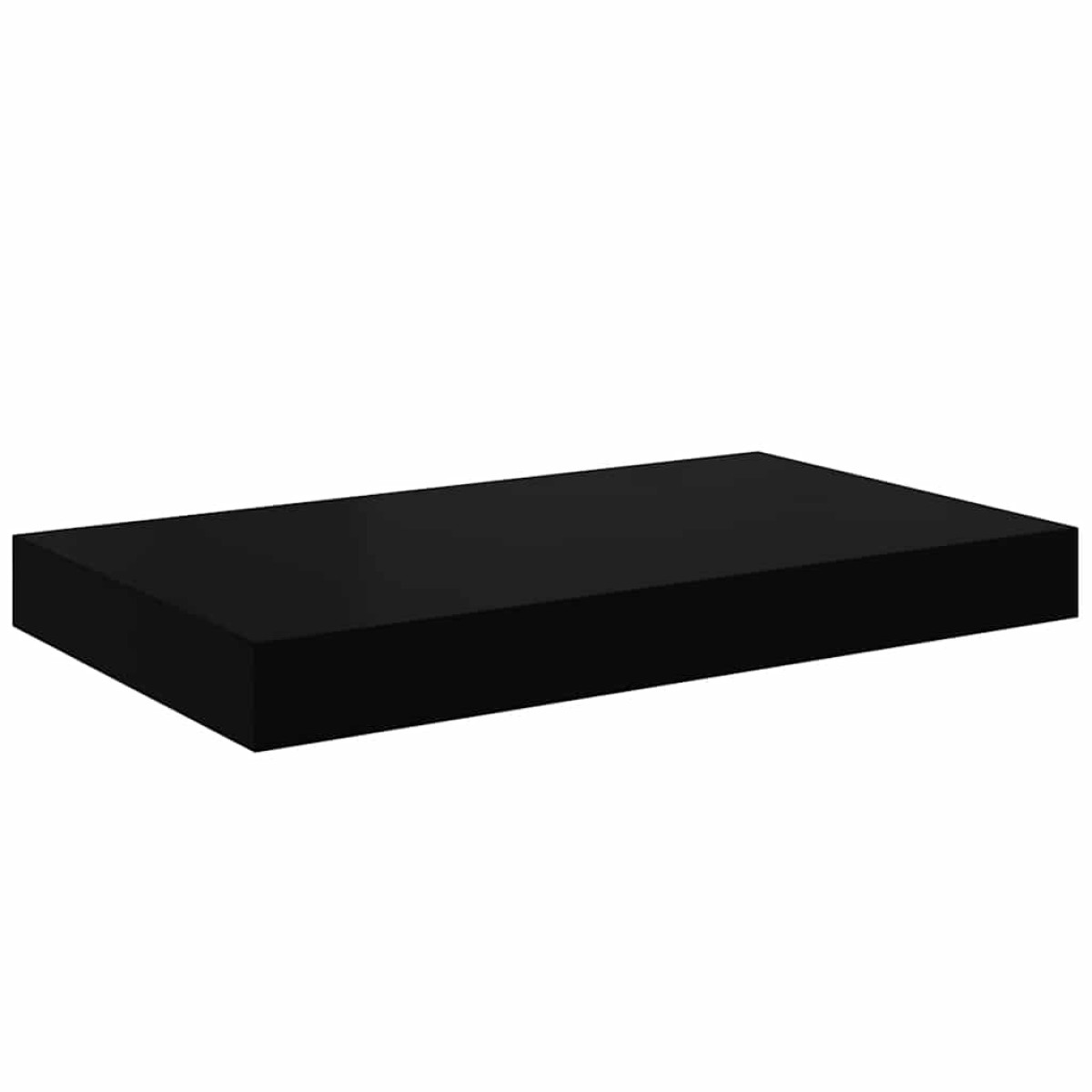 vidaXL Ράφι Τοίχου Γυαλιστερό Μαύρο 40x23x3,8 εκ. MDF