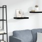 vidaXL Ράφι Τοίχου Γυαλιστερό Μαύρο 40x23x3,8 εκ. MDF