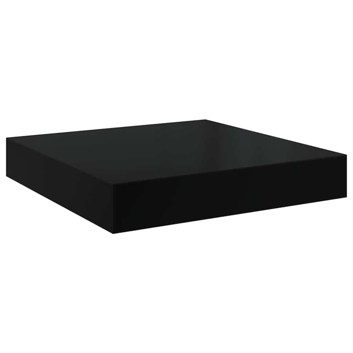 vidaXL Ράφια Τοίχου Γυαλιστερά Μαύρα 2 Τεμάχια 40x23x3,8 εκ. MDF
