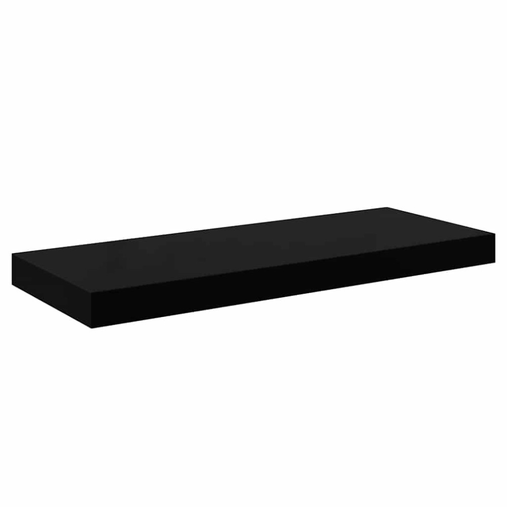vidaXL Ράφι Τοίχου Γυαλιστερό Μαύρο 60 x 23,5 x 3,8 εκ. MDF