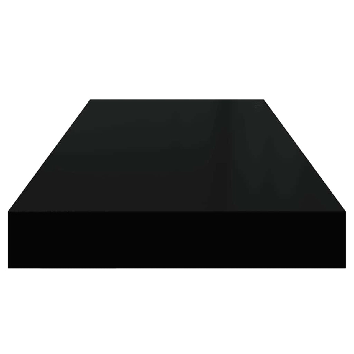 vidaXL Ράφι Τοίχου Γυαλιστερό Μαύρο 60 x 23,5 x 3,8 εκ. MDF