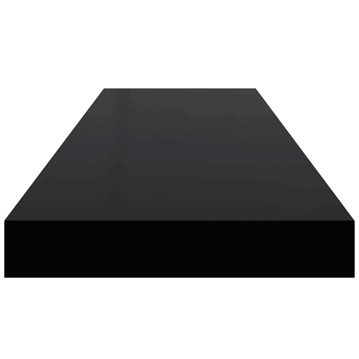 vidaXL Ράφι Τοίχου Γυαλιστερό Μαύρο 80 x 23,5 x 3,8 εκ. MDF