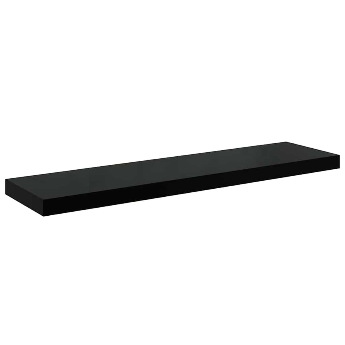 vidaXL Ράφι Τοίχου Γυαλιστερό Μαύρο 90 x 23,5 x 3,8 εκ. MDF