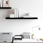 vidaXL Ράφι Τοίχου Γυαλιστερό Μαύρο 90 x 23,5 x 3,8 εκ. MDF