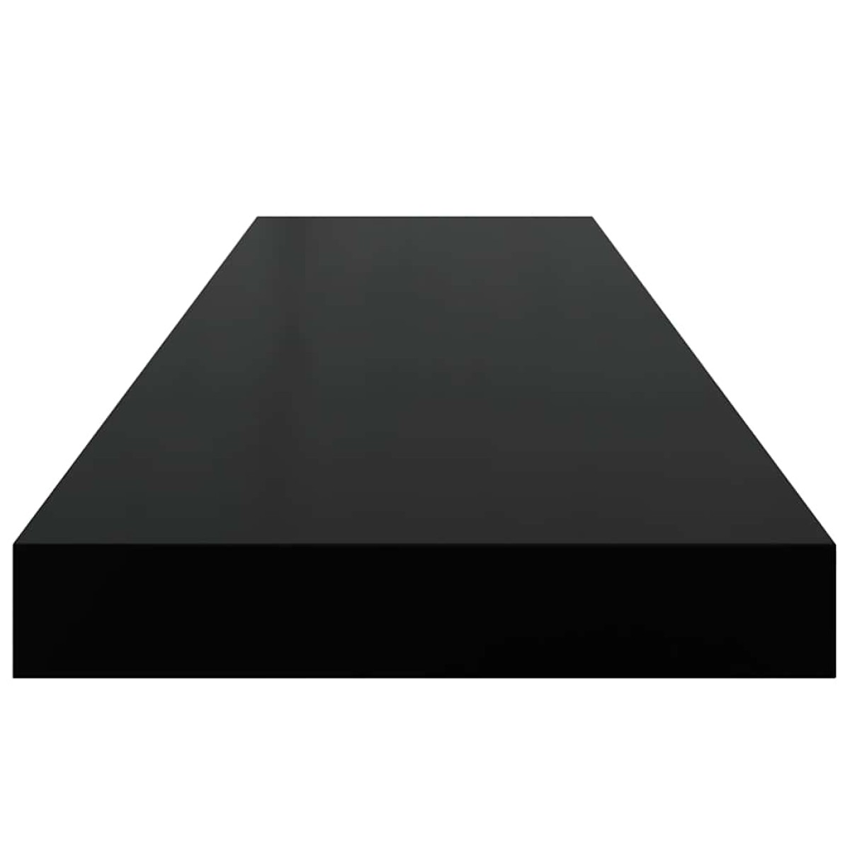 vidaXL Ράφι Τοίχου Γυαλιστερό Μαύρο 90 x 23,5 x 3,8 εκ. MDF