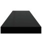 vidaXL Ράφι Τοίχου Γυαλιστερό Μαύρο 90 x 23,5 x 3,8 εκ. MDF