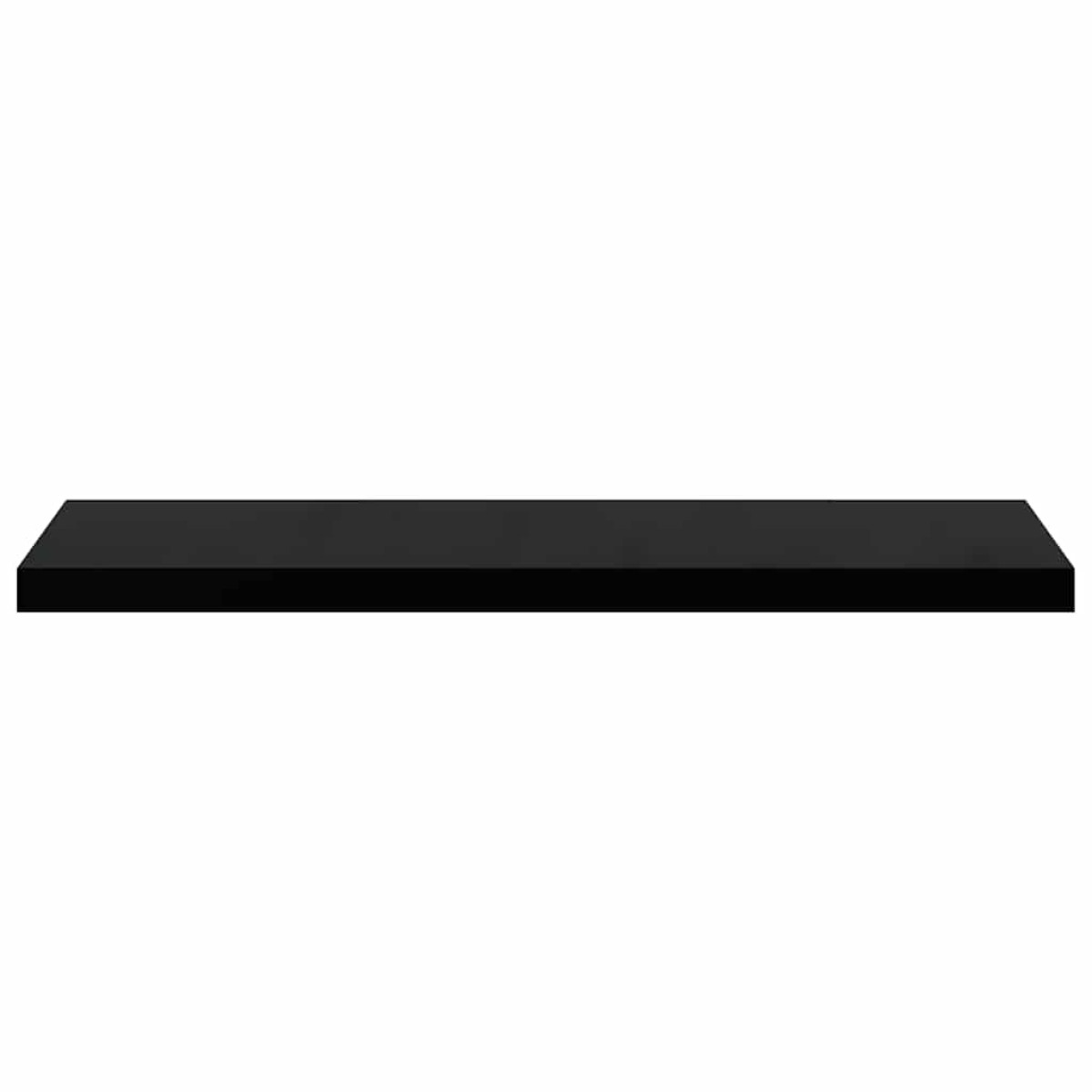 vidaXL Ράφια Τοίχου 4 τεμ. Γυαλιστερό Μαύρο 90 x 23,5 x 3,8 εκ. MDF