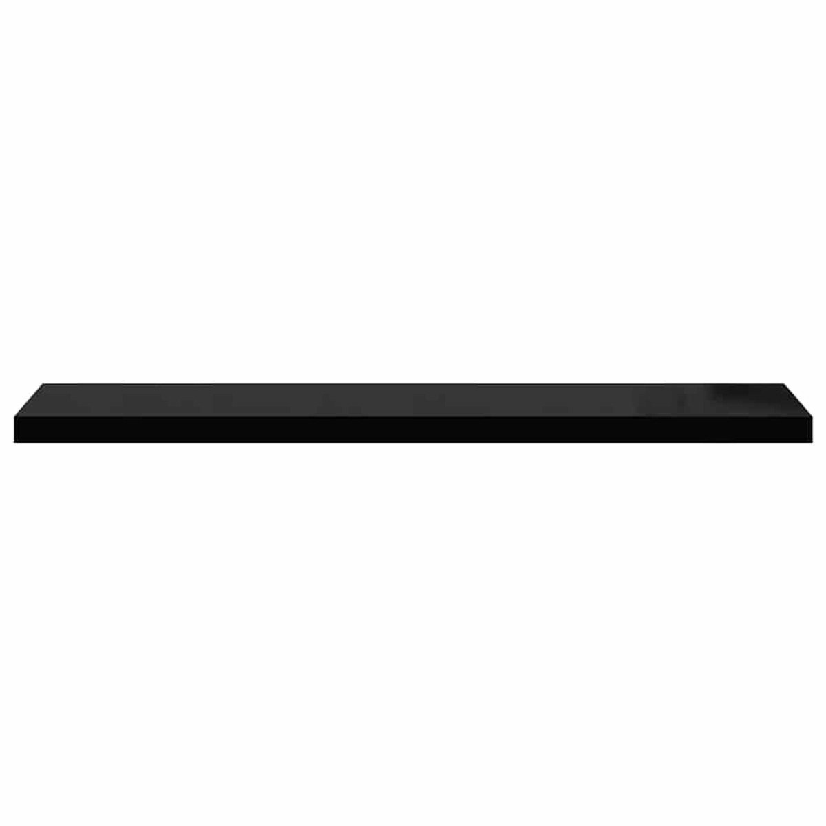 vidaXL Ράφι Τοίχου Γυαλιστερό Μαύρο 120x23,5x3,8 εκ. MDF
