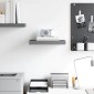 vidaXL Ράφι Τοίχου Γυαλιστερό Γκρι 40 x 23 x 3,8 εκ. MDF