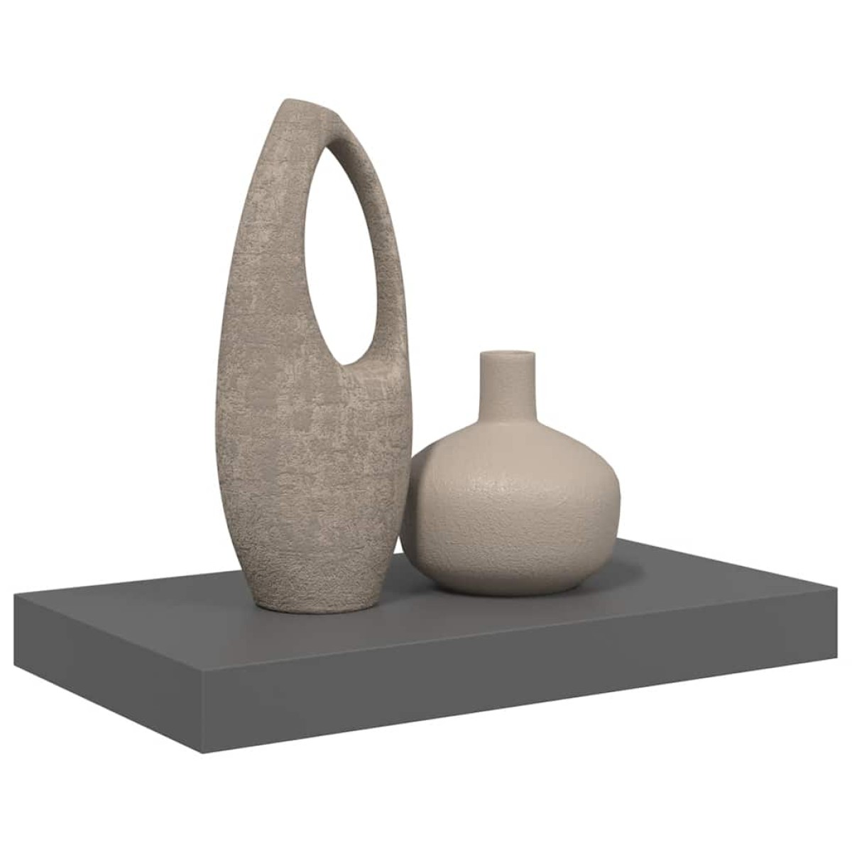 vidaXL Ράφι Τοίχου Γυαλιστερό Γκρι 40 x 23 x 3,8 εκ. MDF