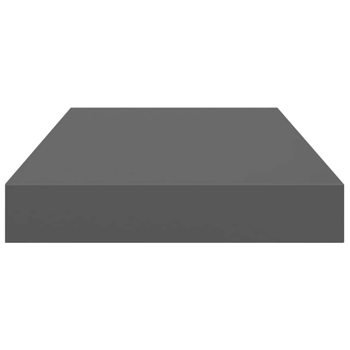 vidaXL Ράφι Τοίχου Γυαλιστερό Γκρι 40 x 23 x 3,8 εκ. MDF
