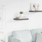 vidaXL Ράφι Τοίχου Γυαλιστερό Γκρι 40 x 23 x 3,8 εκ. MDF
