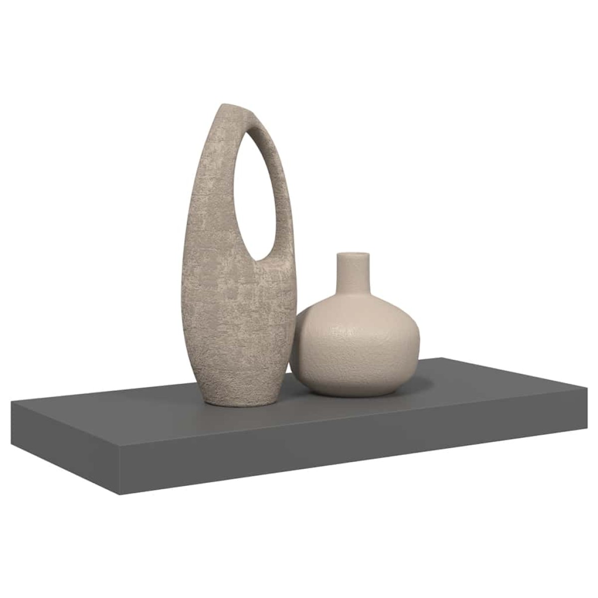 vidaXL Ράφι Τοίχου Γυαλιστερό Γκρι 50x23x3,8 εκ. MDF