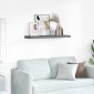 vidaXL Ράφι Τοίχου Γυαλιστερό Γκρι 90 x 23,5 x 3,8 εκ. MDF