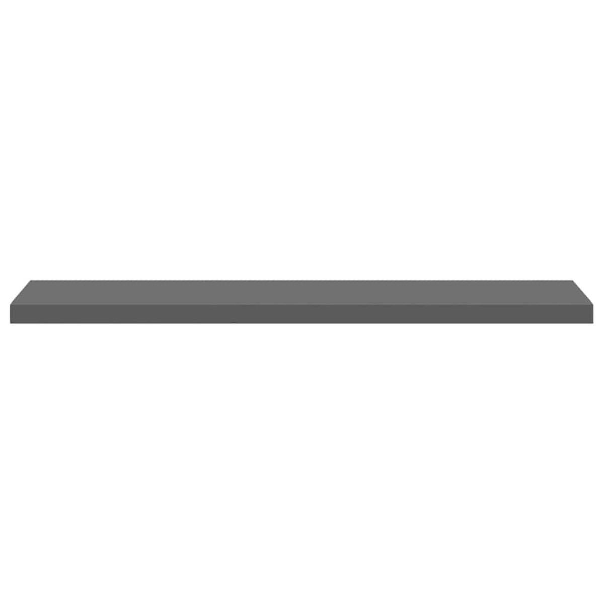 vidaXL Ράφι Τοίχου Γυαλιστερό Γκρι 120x23,5x3,8 εκ. MDF