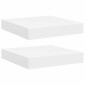 vidaXL Ράφια Τοίχου 2 τεμ. Άσπρα 23x23,5x3,8 εκ. MDF