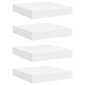 vidaXL Ράφια Τοίχου 4 τεμ. Άσπρα 23x23,5x3,8 εκ. MDF
