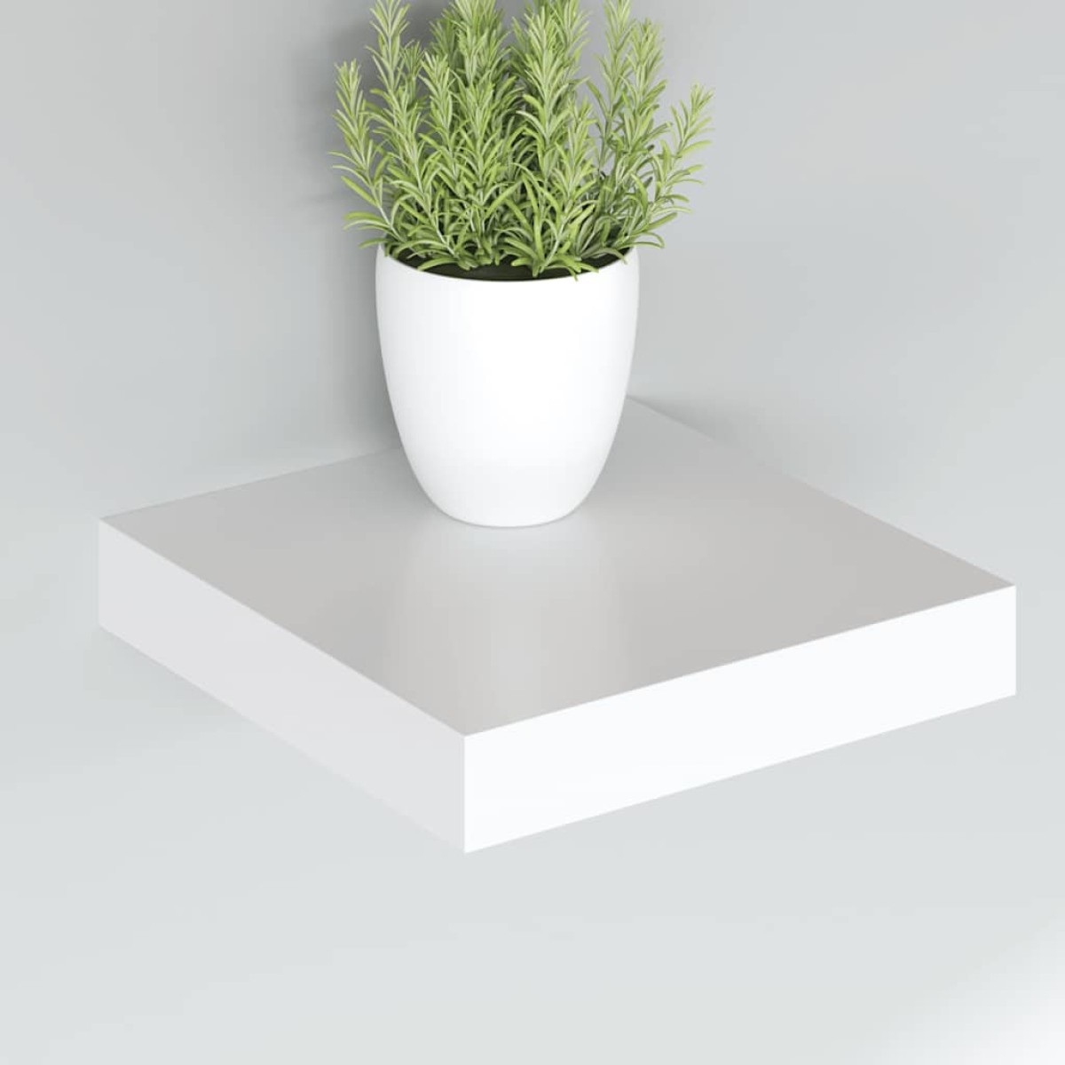 vidaXL Ράφια Τοίχου 4 τεμ. Άσπρα 23x23,5x3,8 εκ. MDF