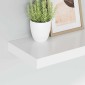 vidaXL Ράφι Τοίχου Άσπρο 40x23x3,8 εκ. MDF