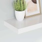 vidaXL Ράφια Τοίχου 2 τεμ. Άσπρα 40x23x3,8 εκ. MDF