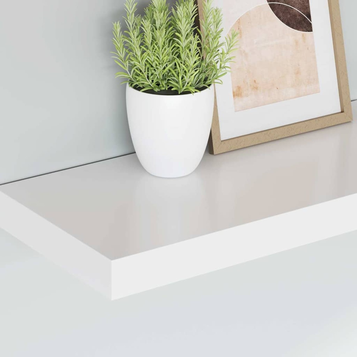 vidaXL Ράφι Τοίχου Άσπρο 50x23x3,8 εκ. από MDF